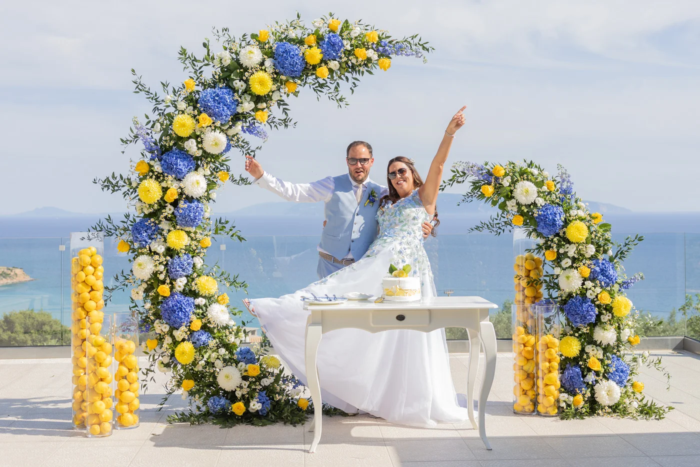 elegant destination wedding kefalonia couple
