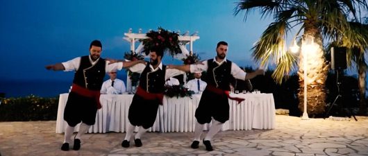 kefalonia wedding reception video